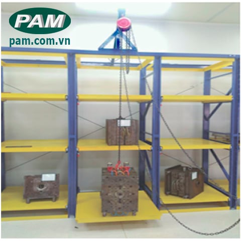 thác tác với giá để khuôn