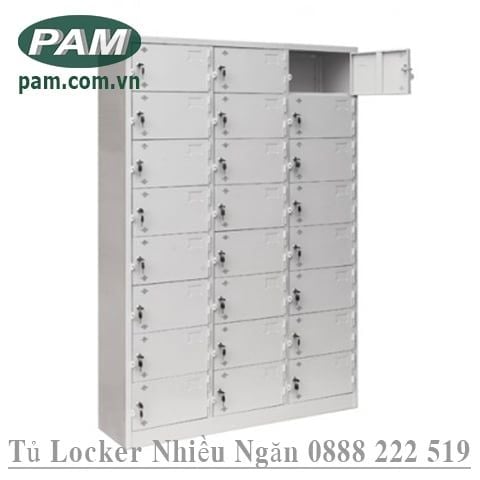 Tủ locker 24 ngăn 8 tầng 3 khoang