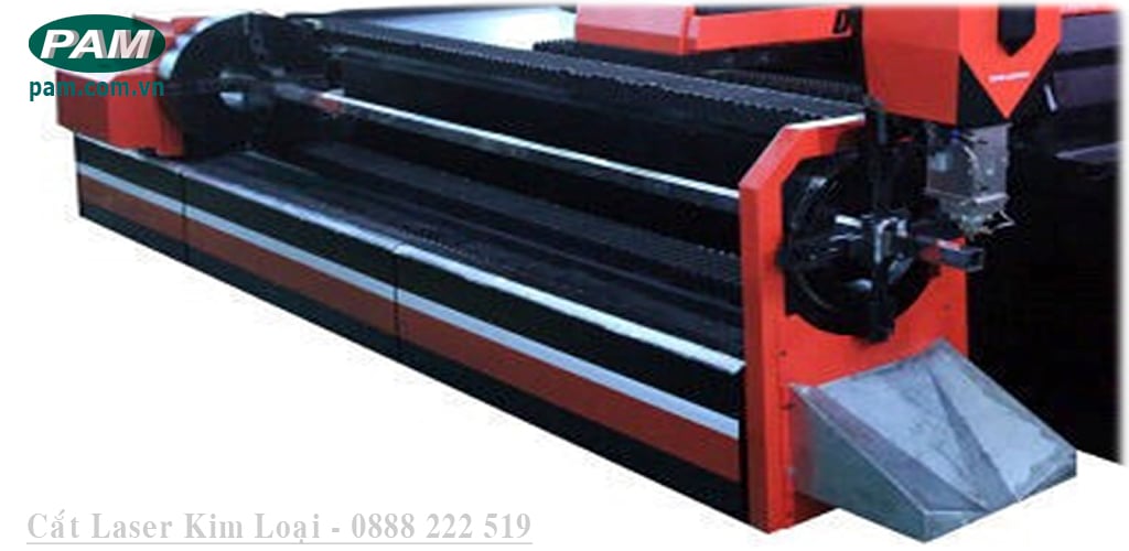 bàn gá ống và hộp cắt laser